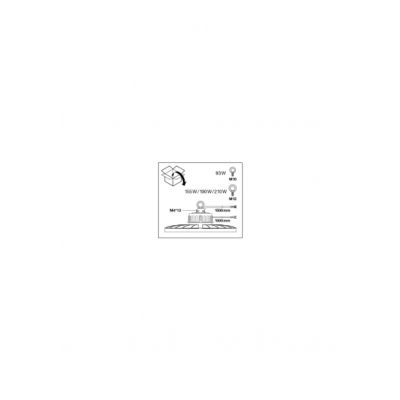 HB DALI 190W 4000K 110DEG IP65 HIGH BAY LEDVANCE (4058075543942)