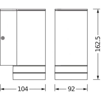 Kinkiet lampa elewacyjna ścienna GU10 IP44 Endura BEAM GAP 4058075554511 LEDVANCE (4058075554511)
