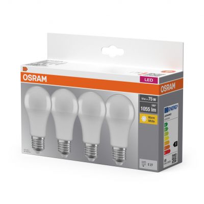 OSRAM Żarówka LED E27 11W (75W) ciepła 2700K 4 szt. LEDVANCE (4058075184992)
