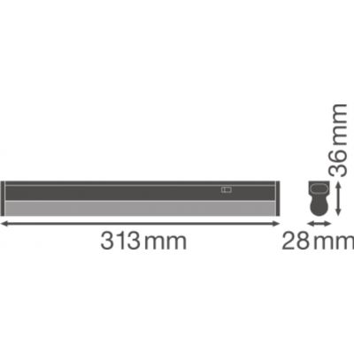Oprawa LED LINEAR COMPACT SWITCH 300 4 W 4000 K 4058075106093 LEDVANCE (4058075106093)
