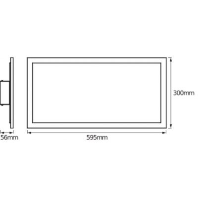 Panel LED 22W CCT SMART+ WIFI PLANON PLUS 600X300 4058075525368 LEDVANCE (4058075525368)