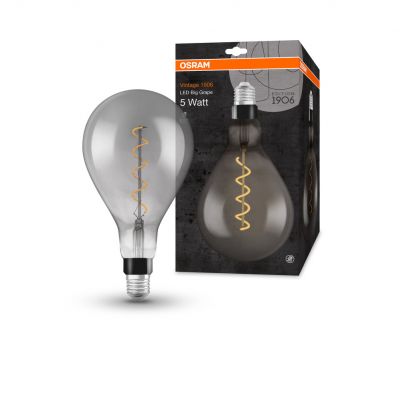Żarówka LED Vintage 1906 LED CL A160 FIL SMOKE 12 non-dim 5W/818 E27 4058075269903 LEDVANCE (4058075269903)