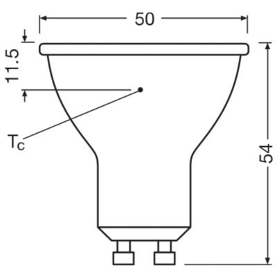 Żarówka LED GU10 6,9W/830 PAR16 80 120  GU10 575lm 4058075096707 LEDVANCE (4058075096707)
