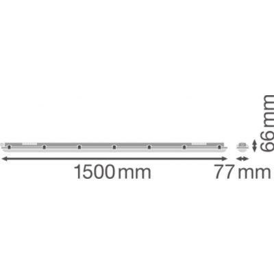 Oprawa hermetyczna LED DAMPPROOF VALUE 50W 6000lm 4000K 1500mm IP65 4058075300903 LEDVANCE (4058075300903)