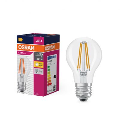 Żarówka LED E27 7W VALUE FILAMENT 7W/827 CLA60 806lm (odpowiednik 60W) 4058075819658 LEDVANCE (4058075819658)