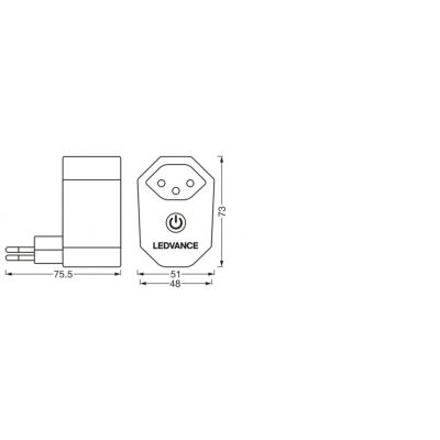 SMART+ WIFI PLUG CH LEDVANCE (4058075586444)