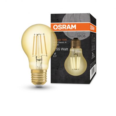 Żarówka LED Vintage 1906 LED CL A FIL GOLD 50 non-dim 6,5W/824 E27 4058075293298 LEDVANCE (4058075293298)