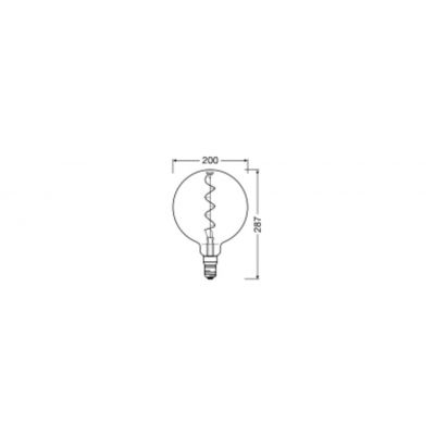 Żarówka LED Vintage 1906 LED CL GLOBE200 FIL SMOKE 12 non-dim 5W/818 E27 4058075269927 LEDVANCE (4058075269927)