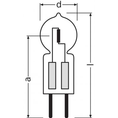 Ledvance Żarówka halogenowa - 64447 ES 65W 12V GY6,35 FS1 OSRAM (4050300785400)