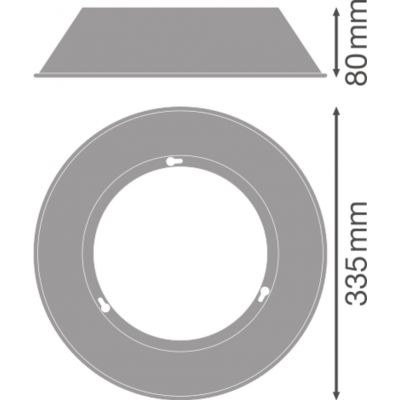 Odbłyśnik do opraw LED HIGH BAY VALUE REFLECTOR 100 W 80 DEG SI 4058075423275 LEDVANCE (4058075423275)