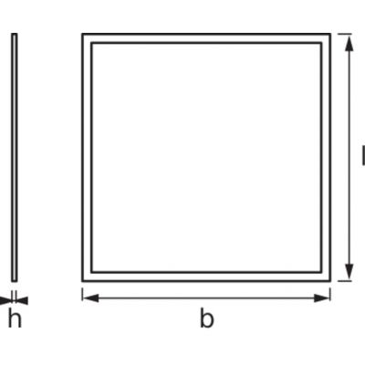 5x Panel LED Podtynkowy 60x60cm 40W 6500K 3400lm ECO 4058075233324 LEDVANCE (4058075233324)