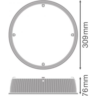 HIGH BAY LED PC REFRACTOR 93W LEDV LEDVANCE (4058075507029)