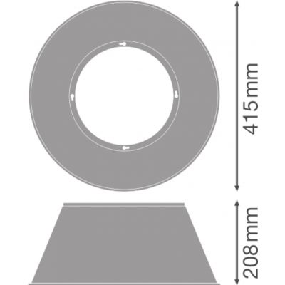 HIGH BAY LED ALU REFLECTOR 93W LEDV LEDVANCE (4058075507043)