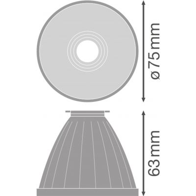 Reflektor do szynowych opraw TRACKLIGHT SPOT REFLECTOR D85 FL 4X1 LEDV LEDVANCE (4058075113862)