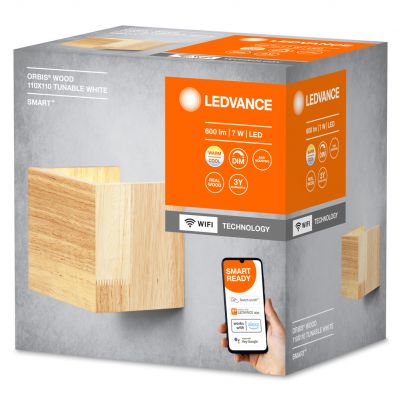 SMART WIFI ORBISW WOOD 110X110 TW WD LEDVANCE (4058075574250)