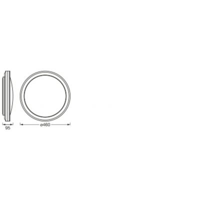 Plafon LED Lampa Sufitowa ORBIS CIRCLE 28W 2400lm RGB CCT 46cm SMART+ WIFI 4058075573833 LEDVANCE (4058075573833)
