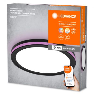 Plafon LED Lampa Sufitowa ORBIS CIRCLE 28W 2400lm RGB CCT 46cm SMART+ WIFI 4058075573833 LEDVANCE (4058075573833)