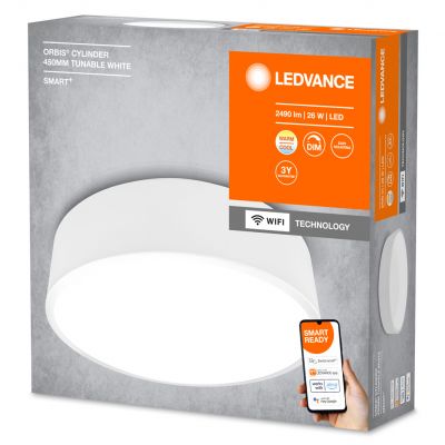 Plafon LED lampa sufitowa ORBIS Cylinder 24W 3300lm ciepła-zimna 45cm SMART+ WiFi 4058075486560 LEDVANCE (4058075486560)