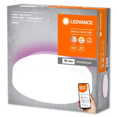 Plafon LED Lampa Sufitowa ORBIS BACKLIGHT 28W 2400lm RGB CCT 35cm SMART+ WIFI 4058075574397 LEDVANCE (4058075574397)