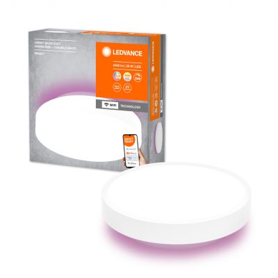 Plafon LED Lampa Sufitowa ORBIS BACKLIGHT 28W 2400lm RGB CCT 35cm SMART+ WIFI 4058075574397 LEDVANCE (4058075574397)