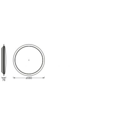 Plafon LED Lampa Sufitowa ORBIS SPARKLE 30W 3300lm CCT 56cm SMART+ WIFI 4058075573499 LEDVANCE (4058075573499)