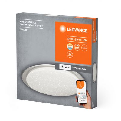 Plafon LED Lampa Sufitowa ORBIS SPARKLE 30W 3300lm CCT 56cm SMART+ WIFI 4058075573499 LEDVANCE (4058075573499)