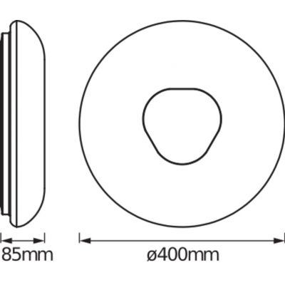 Plafon LED lampa sufitowa ORBIS Donut 24W 2500lm ciepła-zimna 40cm SMART+ WiFi 4058075486300 LEDVANCE (4058075486300)
