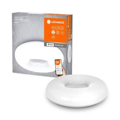 Plafon LED lampa sufitowa ORBIS Donut 24W 2500lm ciepła-zimna 40cm SMART+ WiFi 4058075486300 LEDVANCE (4058075486300)