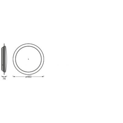 Plafon LED Lampa Sufitowa ORBIS SPARKLE 24W 2400lm CCT 46cm SMART+ WIFI 4058075573475 LEDVANCE (4058075573475)