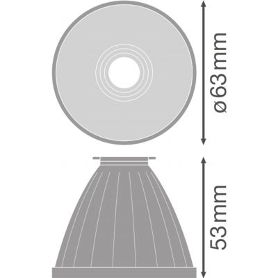 Reflektor do szynowych opraw TRACKLIGHT SPOT REFLECTOR D75 FL 4X1 LEDV LEDVANCE (4058075113824)