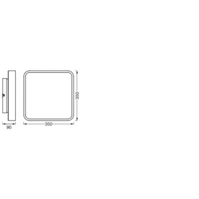Plafon LED Lampa Sufitowa ORBIS DOWNLIGHT 28W 2800lm CCT RGB 35cm SMART+ WIFI 4058075572850 LEDVANCE (4058075572850)