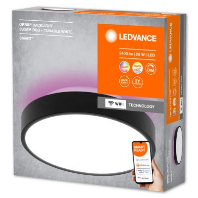 Plafon LED Lampa Sufitowa ORBIS BACKLIGHT 28W 2400lm RGB CCT 35cm SMART+ WIFI 4058075573574 LEDVANCE (4058075573574)