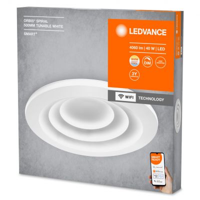 Plafon LED lampa sufitowa ORBIS Spiral 40W 4300lm ciepła-zimna 50cm SMART+ WiFi 4058075486607 LEDVANCE (4058075486607)