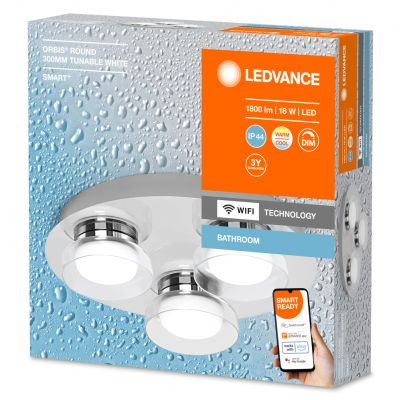 Plafon LED Lampa łazienkowa ORBIS Round 18W 1800lm ciepła-zimna 30cm SMART+ WiFi 4058075573741 LEDVANCE (4058075573741)