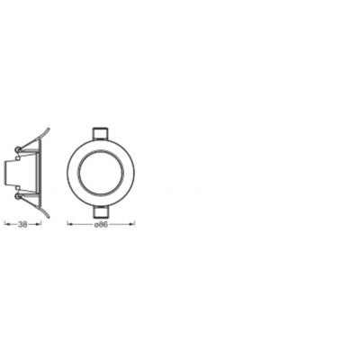 Oprawa Podtynkowa Panel LED SPOT 4,5W RGB CCT 8,6cm SMART+ WIFI 4058075573314 LEDVANCE (4058075573314)