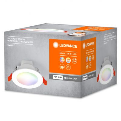Oprawa Podtynkowa Panel LED SPOT 4,5W RGB CCT 8,6cm SMART+ WIFI 4058075573314 LEDVANCE (4058075573314)