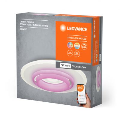 Plafon LED Lampa Sufitowa ORBIS RUMOR 32W 3300lm RGB CCT 50cm SMART+ WIFI 4058075573437 LEDVANCE (4058075573437)