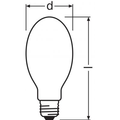Lampa sodowa 50W E27 2000K VIALOX NAV-E 4050300015583 LEDVANCE (4050300015583)