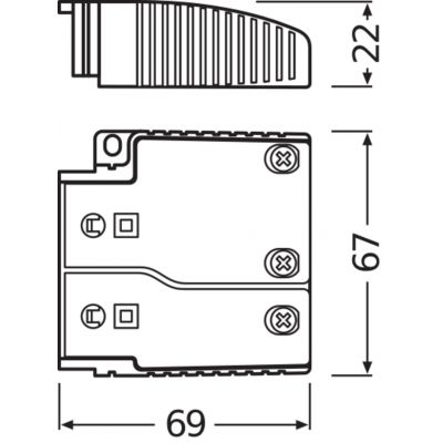 OT CABLE CLAMP B-STYLE LP OSPRZĘT DO MODUŁÓW LED LEDVANCE (4052899530997)