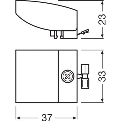 OT CABLE CLAMP N-STYLE 100X1 OSPRZĘT DO MODUŁÓW LED LEDVANCE (4062172046732)