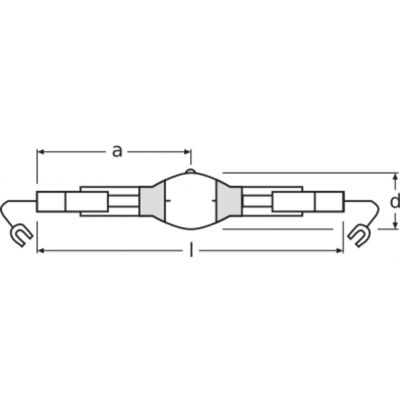 Lampa metalohalogenkowa 1930W K12s-36 200V 4650K przeźroczysta HQI-TS 4008321525499 LEDVANCE (4008321525499)