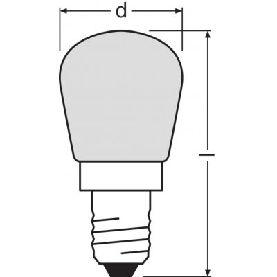 SPC.T26 57 FR 15W 230V E14 FS1 LEDVANCE (4050300003085)