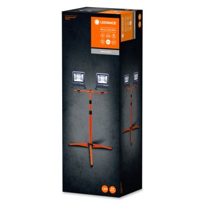 Naświetlacz LED 2x50W 4500lm 4000K IP65 Na Statywie WORKLIGHT TRIPOD Roboczy Przenośny 4058075213999 LEDVANCE (4058075213999)