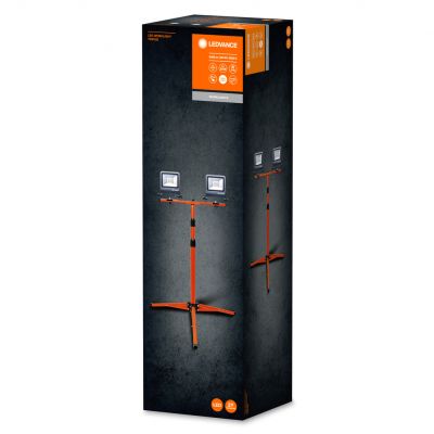 Naświetlacz LED 2x30W 2700lm 4000K IP65 Na Statywie WORKLIGHT TRIPOD Roboczy Przenośny 4058075213951 LEDVANCE (4058075213951)