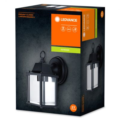 Kinkiet Ogrodowy LED E27 Oprawa Latarnia Czarna ENDURA CLASSIC LANTERN 4058075206625 LEDVANCE (4058075206625)