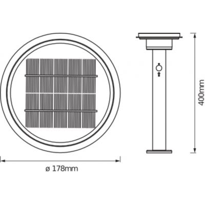 Lampa Ogrodowa Solarna LED SŁUPEK 40cm 6W ENDURA STYLE 4058075392700 LEDVANCE (4058075392700)