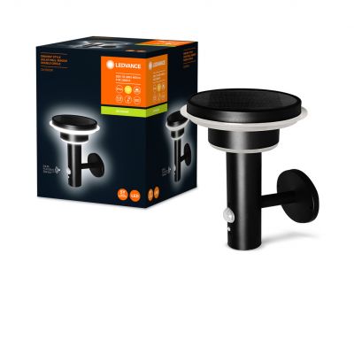 Kinkiet Ogrodowy Solarny LED Lampa Elewacyjna 6W Czarna ENDURA STYLE 4058075392724 LEDVANCE (4058075392724)