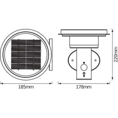 Kinkiet Ogrodowy Solarny LED Lampa Elewacyjna 6W ENDURA STYLE 4058075392687 LEDVANCE (4058075392687)