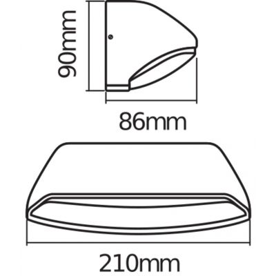 Kinkiet ścienny lampa elewacyjna oprawa zewnętrzna 12W 530lm 3000K ciemnoszary Endura Style Wide 4058075214019 LEDVANCE (4058075214019)