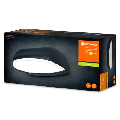 Kinkiet ścienny lampa elewacyjna oprawa zewnętrzna 12W 530lm 3000K ciemnoszary Endura Style Wide 4058075214019 LEDVANCE (4058075214019)